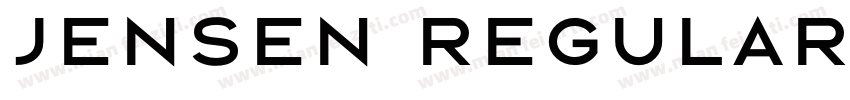 Jensen Regular字体转换